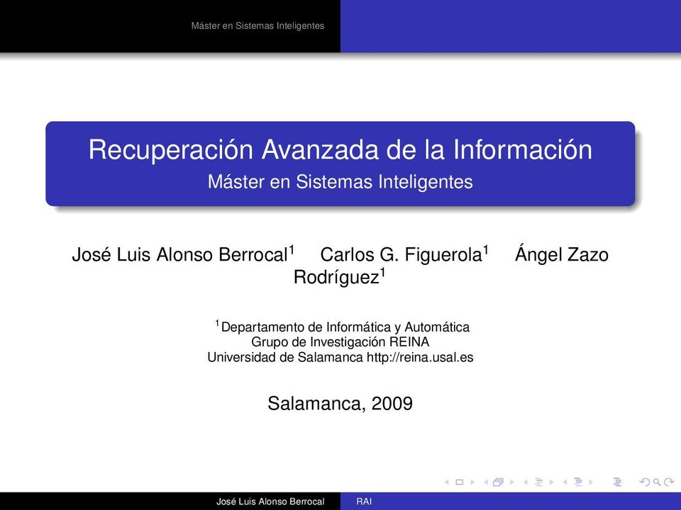 Figuerola 1 Ángel Zazo Rodríguez 1 1 Departamento de Informática y