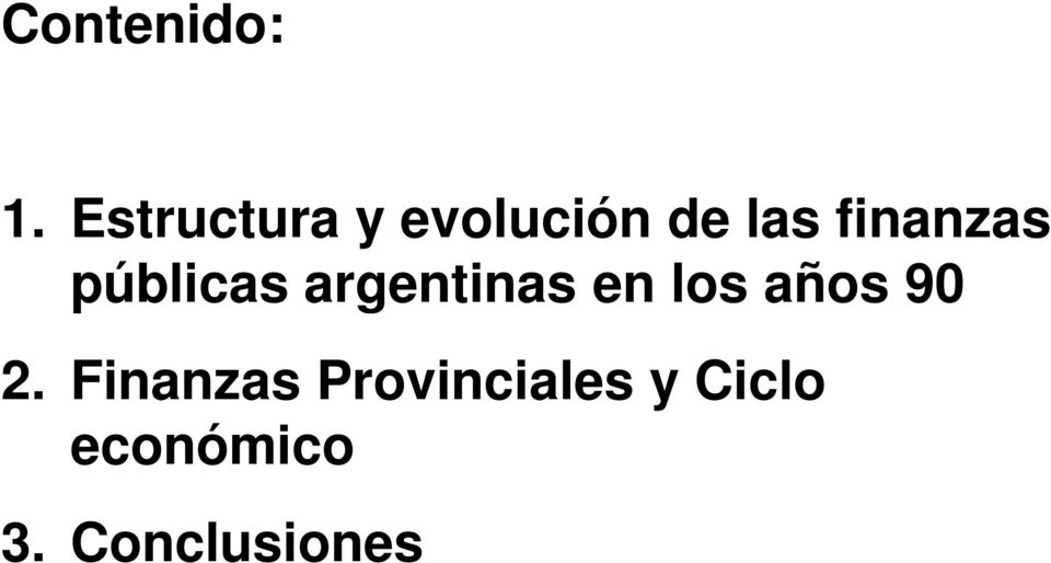finanzas públicas argentinas en los
