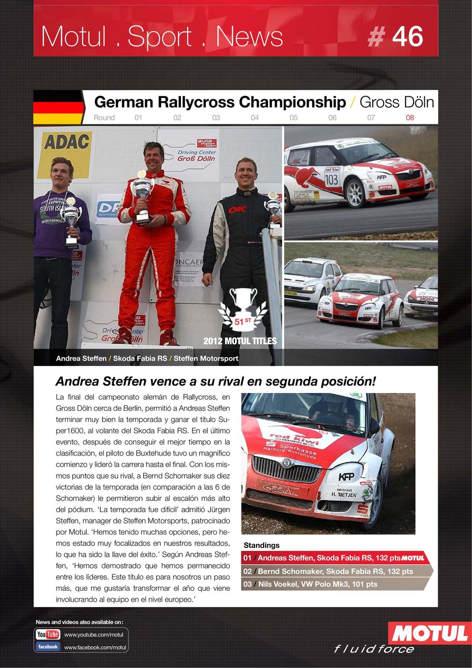Steffen, manager de Steffen Motorsports, patrocinado - - Standings 01 / Andreas Steffen, Skoda