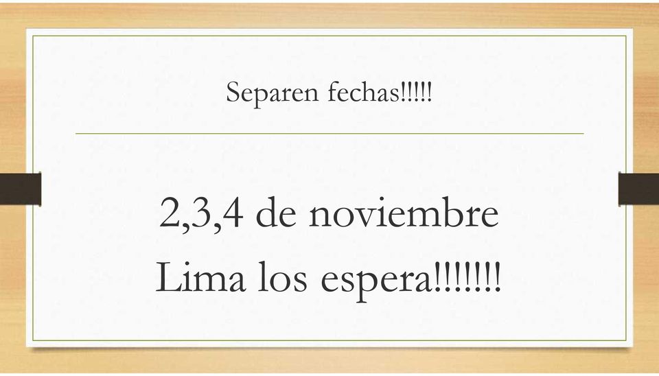 noviembre Lima