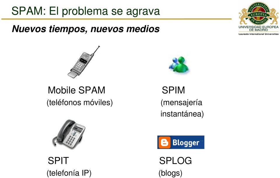 (teléfonos móviles) SPIM (mensajería