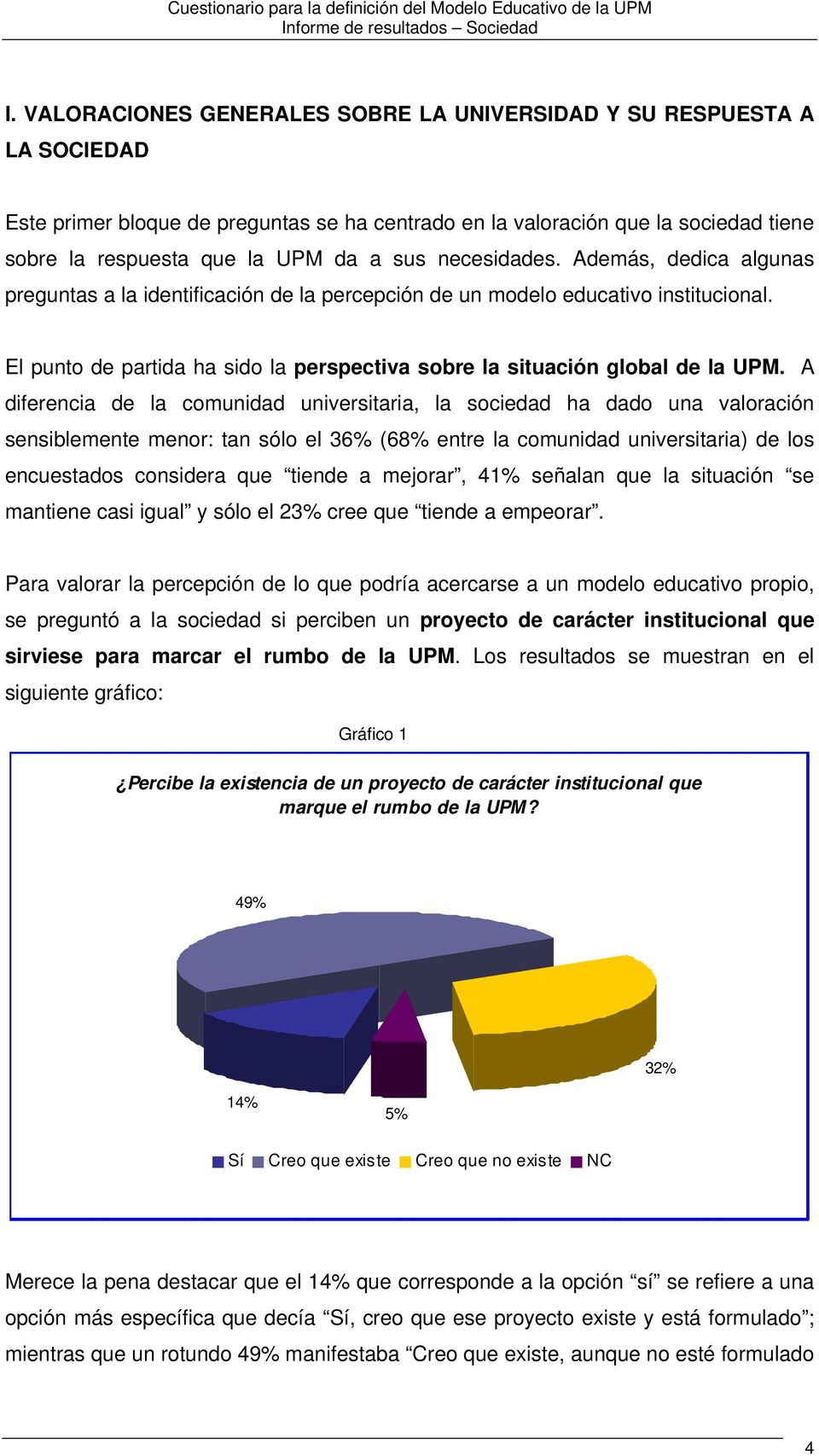 El punto de partida ha sido la perspectiva sobre la situación global de la UPM.