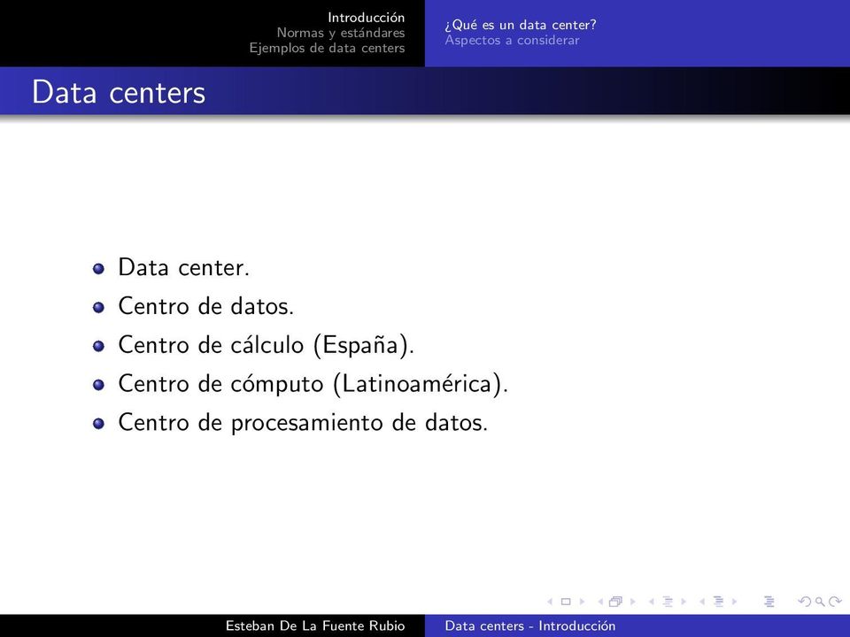 Centro de datos. Centro de cálculo (España).