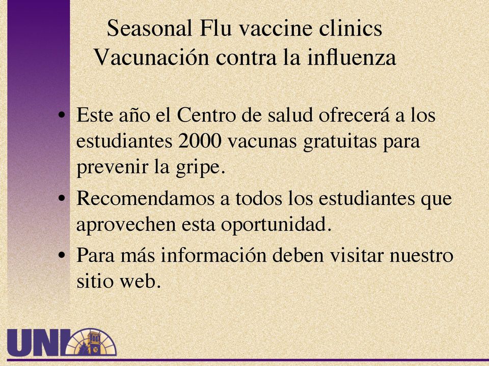 prevenir la gripe.