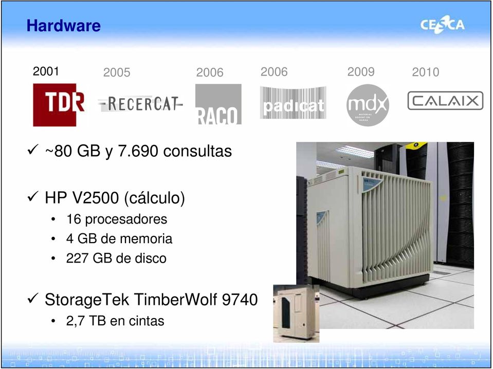 690 consultas HP V2500 (cálculo) 16