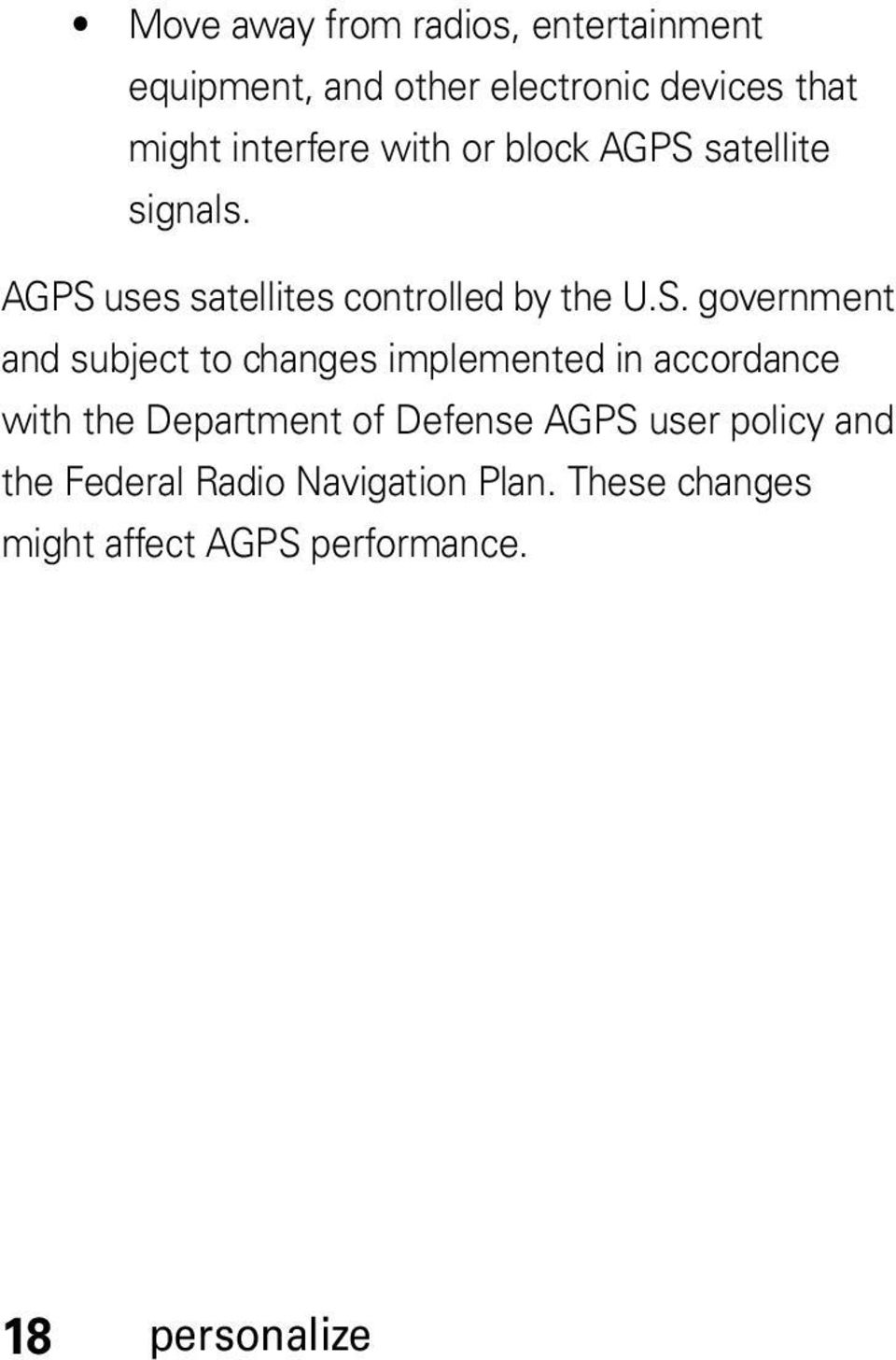 satellite signals. AGPS 