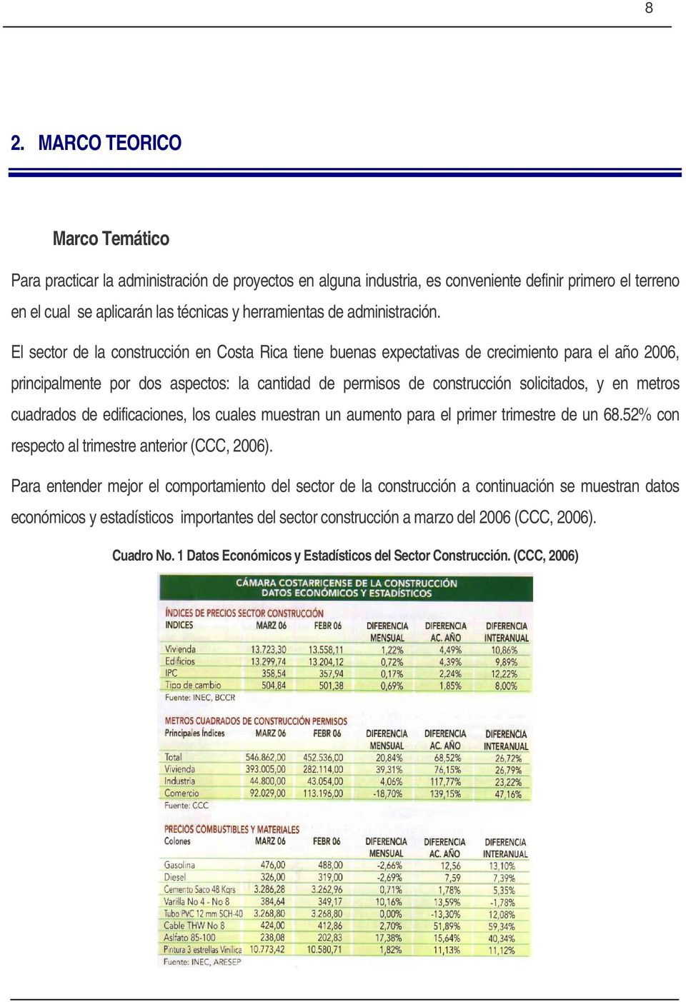 El sector de la construcción en Costa Rica tiene buenas expectativas de crecimiento para el año 2006, principalmente por dos aspectos: la cantidad de permisos de construcción solicitados, y en metros