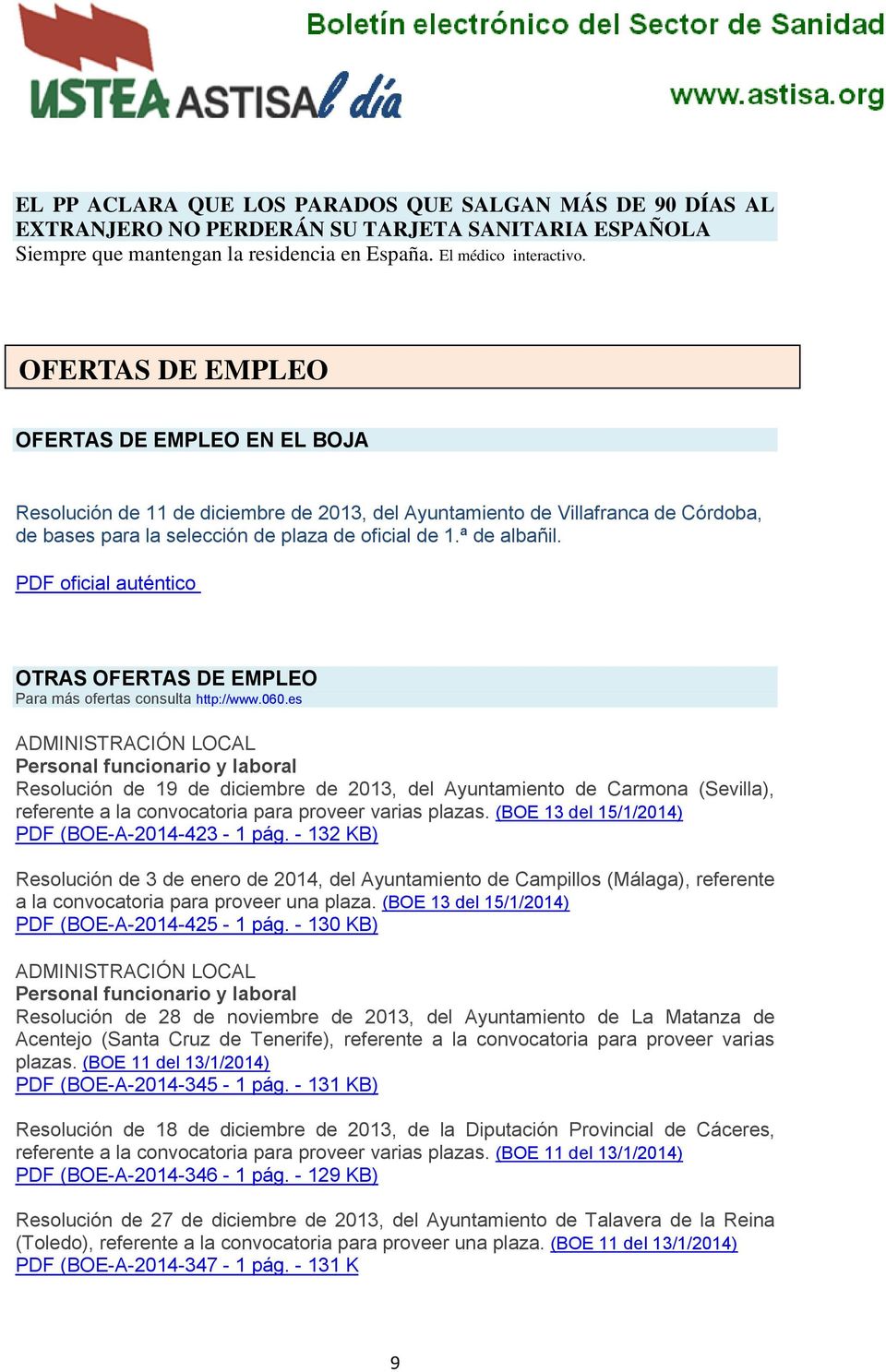 PDF oficial auténtico OTRAS OFERTAS DE EMPLEO Para más ofertas consulta http://www.060.
