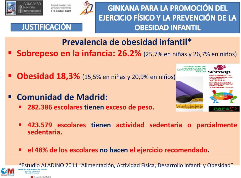 Comunidad de Madrid: 282.386 escolares tienen exceso de peso. 423.