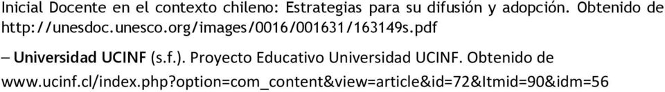 pdf Universidad UCINF (s.f.). Proyecto Educativo Universidad UCINF.