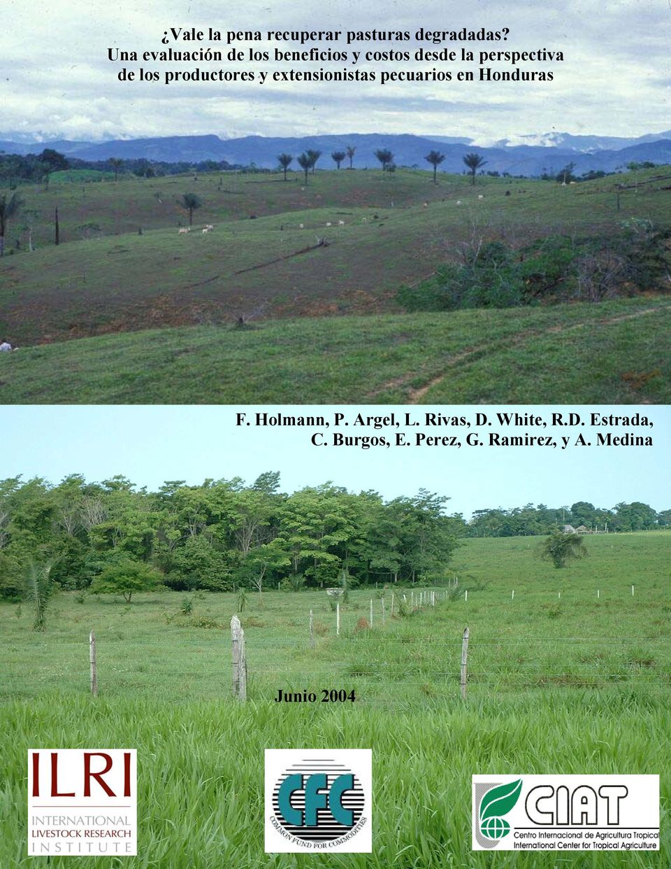 productores y extensionistas pecuarios en Honduras F. Holmann, P.