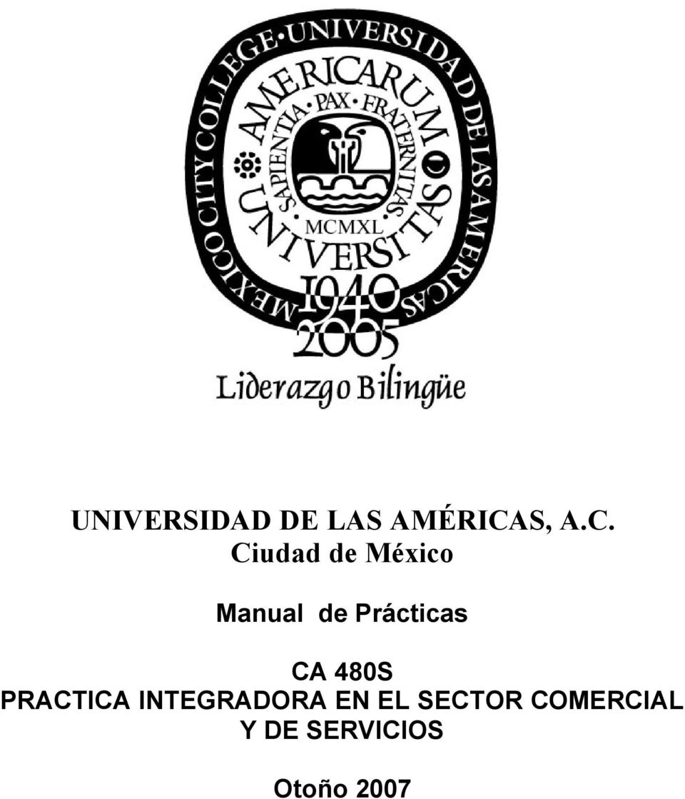 Ciudad de México Manual de Prácticas