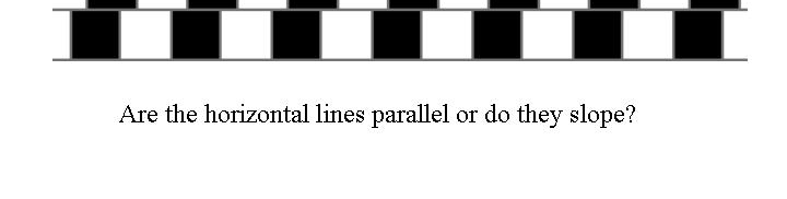 Son las líneas horizontales paralelas o