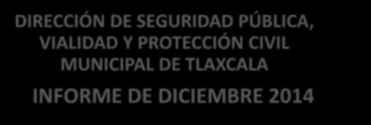INFORME DE DICIEMBRE 2014 UBICACIÓN: