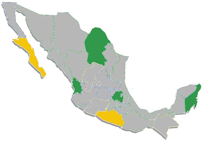 De esas seis capitales Chilpancingo se mantiene en situación de gobierno dividido con el PRI en el municipio y el PRD en el Estado (hay ocho casos en México de gobiernos divididos en las capitales