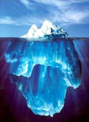 EL AGUA TIENE UNA DENSIDAD MÁXIMA A LOS 4 ºC Iceberg Estructura del hielo