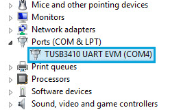 StarTech.com o un dispositivo TUSB3410 UART EVM listado. 3.