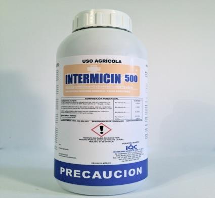 INTERMICIN 500 Los antibióticos son compuestos con una alta selectividad bioquímica los cuales pueden ser introducidos en forma selectiva a la planta.