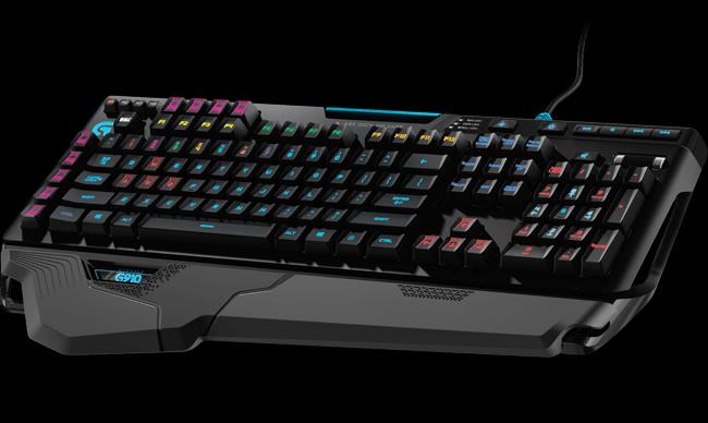 G910 ORION SPARK RGB MECHANICAL GAMING KEYBOARD 9 botones configurables.