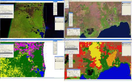 Figura 6. Revisión y corrección de resultados del Mapa Centroamericano de cobertura y uso de la tierra utilizando imágenes Landsat. 1.5.