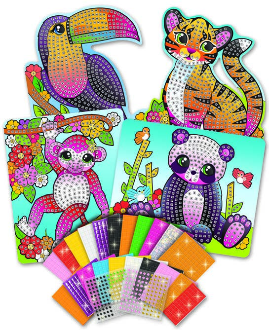 5+ AÑOS Sticky Mosaics Maletines Los packs más grandes para crear aún más láminas. PACK: 32,4 x 27,3 x 5,1 cm.