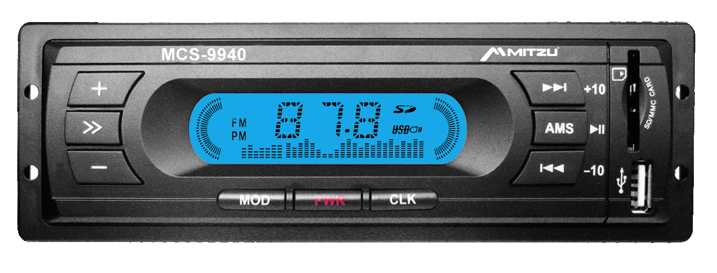 AUTOESTÉREO USB PLAYER AUTOESTÉREO USB CON DISPLAY DIGITAL LCD Y RADIO AM/FM LINEA RCA 600w Autoestéreos con display LCD digital, radio AM/FM de stonía electrónica, y carátulas desmontables.