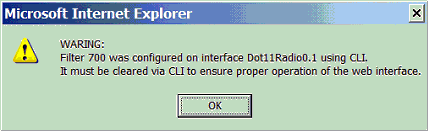 Si usted ve este mensaje, utilice el CLI para borrar los ACL y utilizar la interfaz del buscador Web para configurarlos de nuevo.