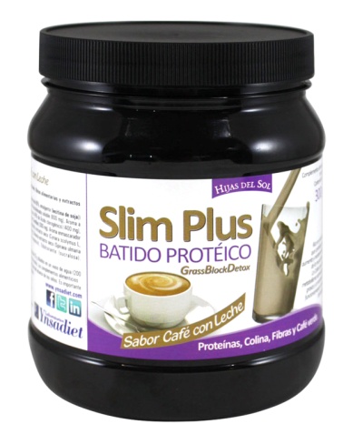 GAMA BATIDOS PROTEINADOS SLIM PLUS CAFÉ CON LECHE Proteína de leche concentrada (Proteína de leche concentrada 80%, emulgente (lecitina de soja)) (15,16 g), Colágeno hidrolizado (> 90% de proteína)