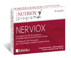 NERVIOX (Alteraciones nerviosas) Ingredientes por cápsula: Plantas relajantes y tonificantes: Melisa (90 mg) Azahar (70 mg) Tila (50 mg) Romero (40 mg) Vitaminas tonificantes del sistema nervioso: