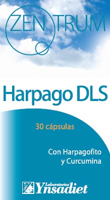 ZENTRUM HARPAGO DLS (Articular y Muscular) Complemento alimenticio elaborado a base de Especies vegetales. Ingredientes por cápsula: Harpagoe.s. (10% Harpagósidos) (300 mg).