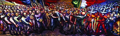 Revolución mexicana Es indudable que el muralismo mexicano nació gracias a las condiciones provocadas por la Revolución Mexicana en 1910.