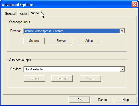 Puede acceder a esta pantalla desde el Menú File en la Pantalla Principal de Avant, tal como se muestra a la derecha. Las funciones clave de cada pestaña se describen a continuación.