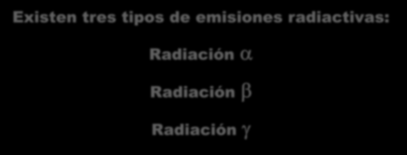En la naturaleza existen elementos cuyos núcleos son inestables (sustancias radiactivas), y tratan de transformarse en otros elementos estables emitiendo radiaciones capaces de penetrar cuerpos