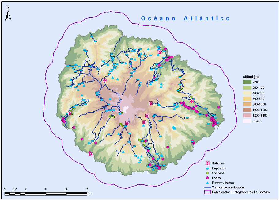 Documentos iniciales de la planificación hidrológica 2015-2021 tidas con regantes Agulo-, y principalmente de los recursos captados de los sondeos y galerías gestionados por el Consejo Insular de