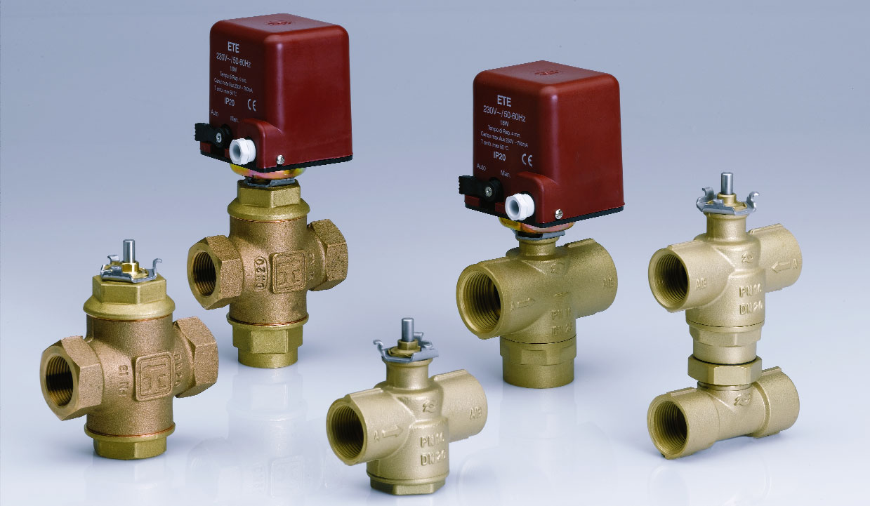 Válvulas reguladoras Línea tradicional Series VU y VBM Las válvulas reguladoras VU y VBM están diseñadas para regular automáticamente el flujo de agua caliente y fría en calefacciones y/o
