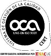 6. GESTIÓN DE LA CALIDAD UFEJ FORMACIÓN dispone de un sistema de gestión de calidad certificado de acuerdo a la norma (UNE-EN-ISO 9001:2008 por OCA CERT, certificado número 34/5200/14/0157.