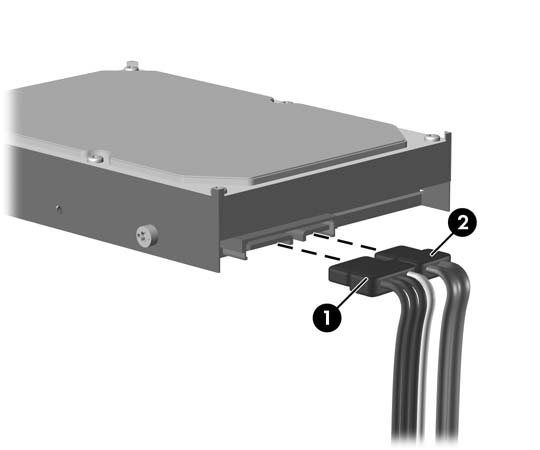 9. Gire la caja de la fuente de alimentación a la posición vertical. La unidad de disco duro está ubicada debajo de la caja de la fuente de alimentación.