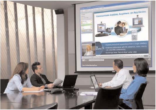 Miembro de la familia de Comunicaciones Unificadas Cisco Unified MeetingPlace Solución de conferencias multimedia permite realizar reuniones remotas sencillas y eficaces como las presenciales.