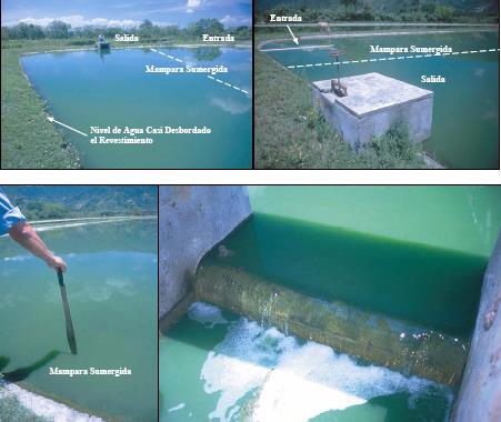 Control de Niveles del Agua Cada sistema de lagunas está diseñado para tener un nivel fijo de agua.