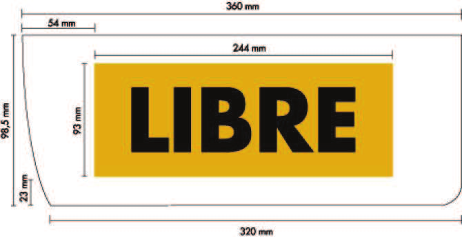 11.5. Identificador Taxi Libre.