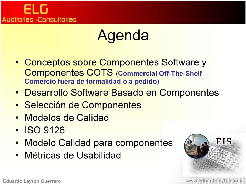 Desarrollo Software Basado en Componentes Selección de Componentes