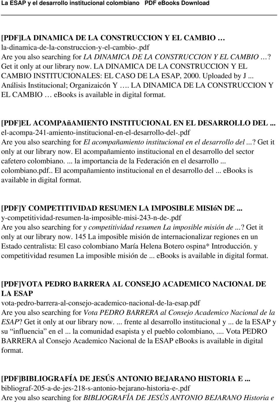 LA DINAMICA DE LA CONSTRUCCION Y EL CAMBIO ebooks is [PDF]EL ACOMPAñAMIENTO INSTITUCIONAL EN EL DESARROLLO DEL... el-acompa-241-amiento-institucional-en-el-desarrollo-del-.
