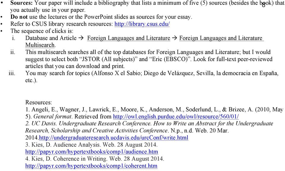 Database and Article Foreign Languages and Literature Foreign Languages and Literature Multisearch. ii.