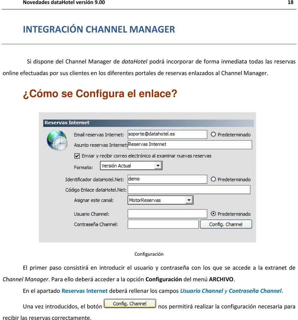 diferentes portales de reservas enlazados al Channel Manager. Cómo se Configura el enlace?
