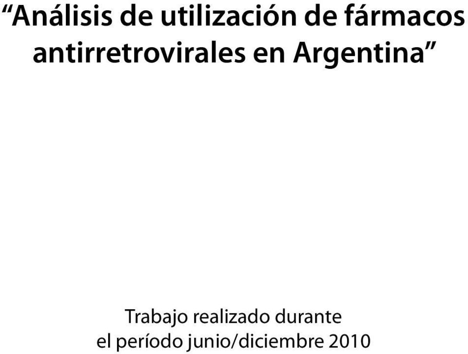 Argentina Trabajo realizado