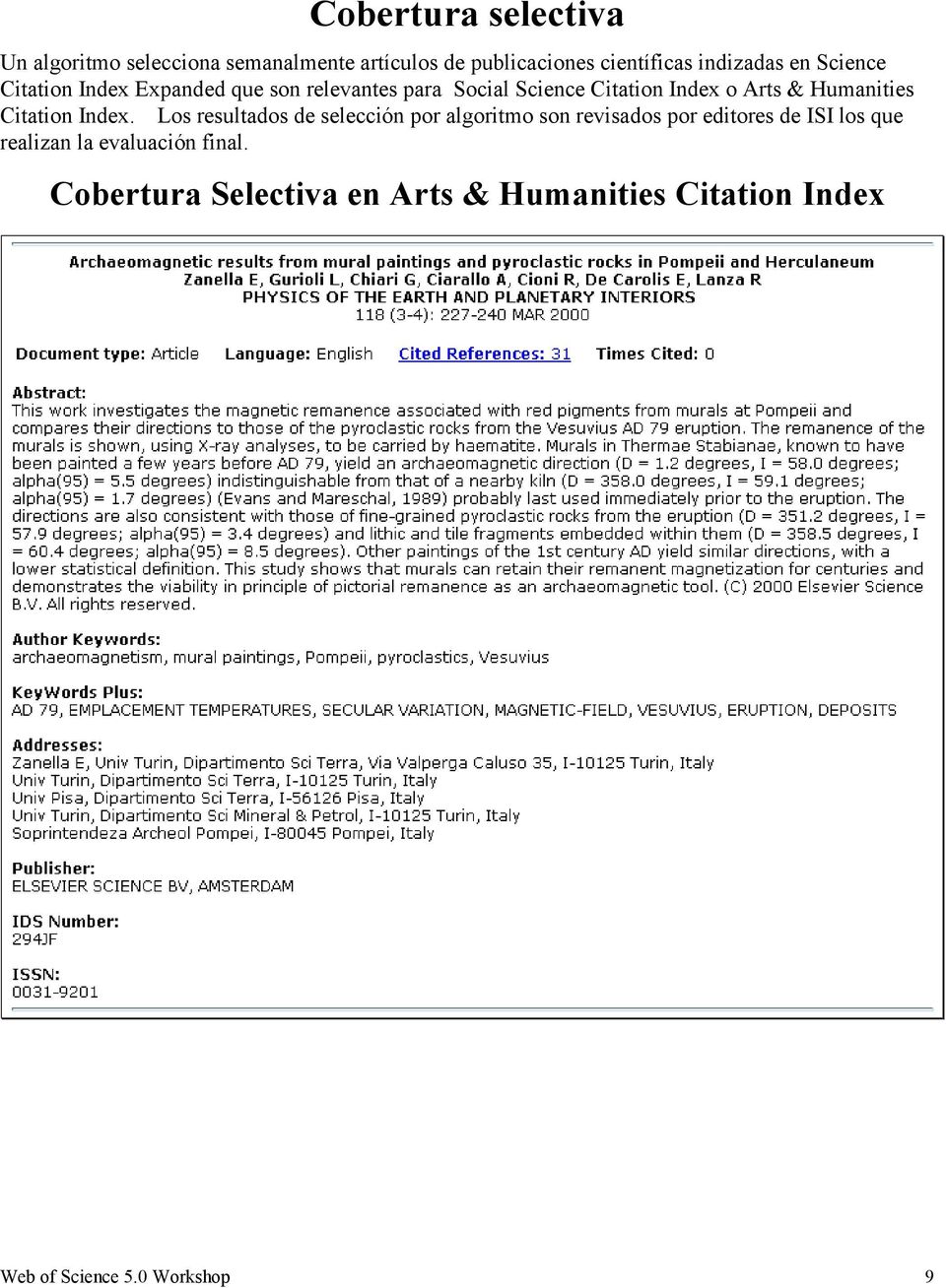 Humanities Citation Index.