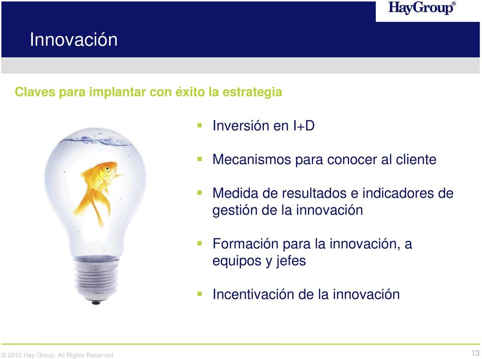 resultados e indicadores de gestión de la innovación Formación