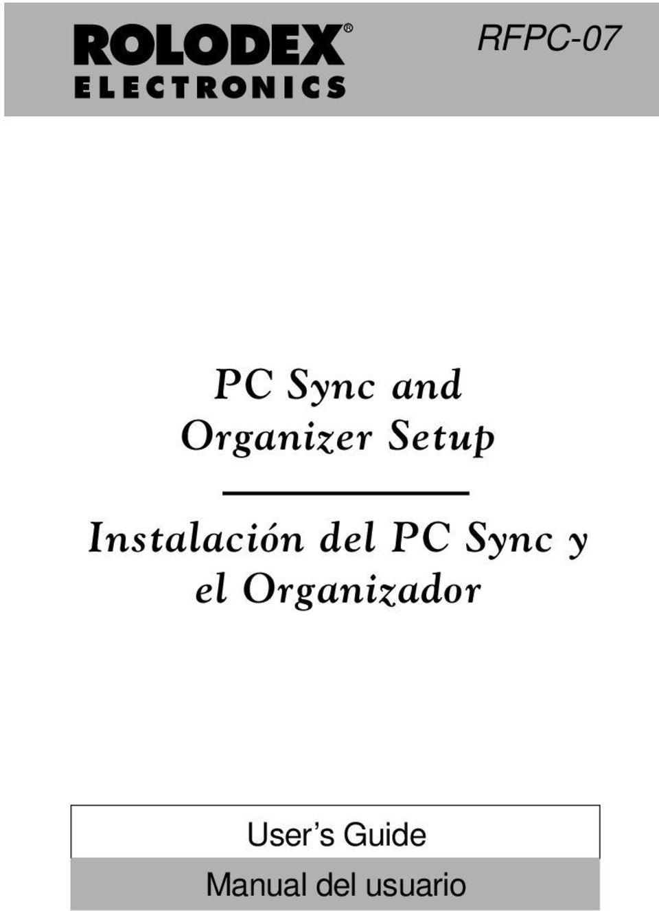 Instalación del PC Sync y