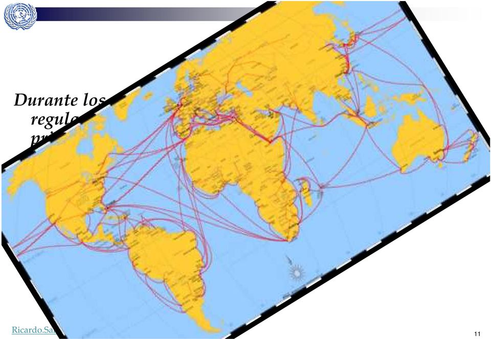 principales rutas del comercio mundial marítimo, peor