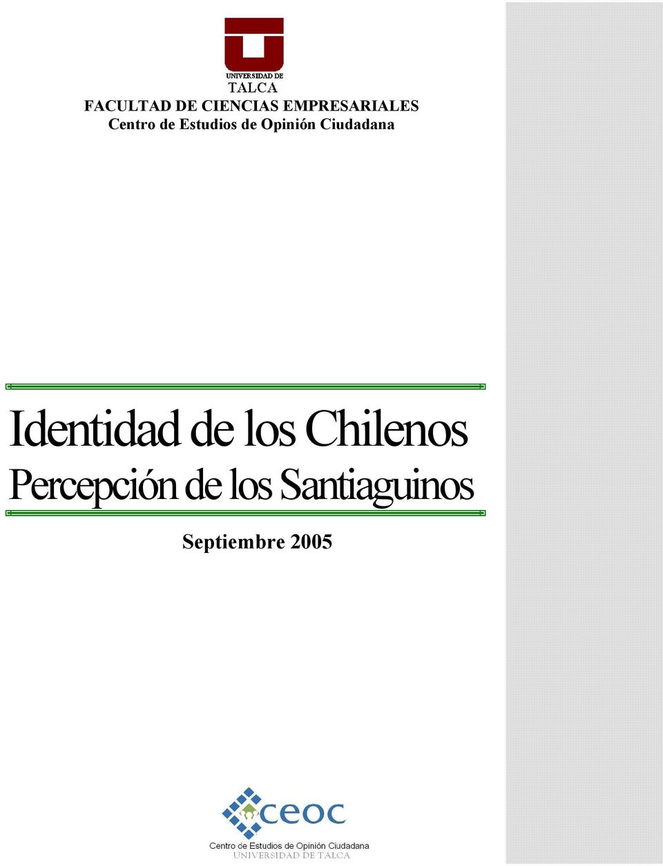 Ciudadana Identidad de los Chilenos